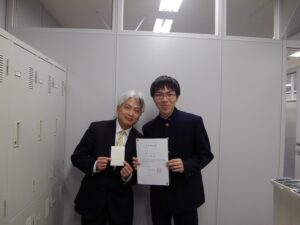 久留米大学（推薦入試）に合格した生徒さんが遊びに来てくれました。