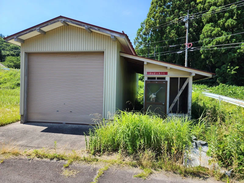 鶏小屋の跡