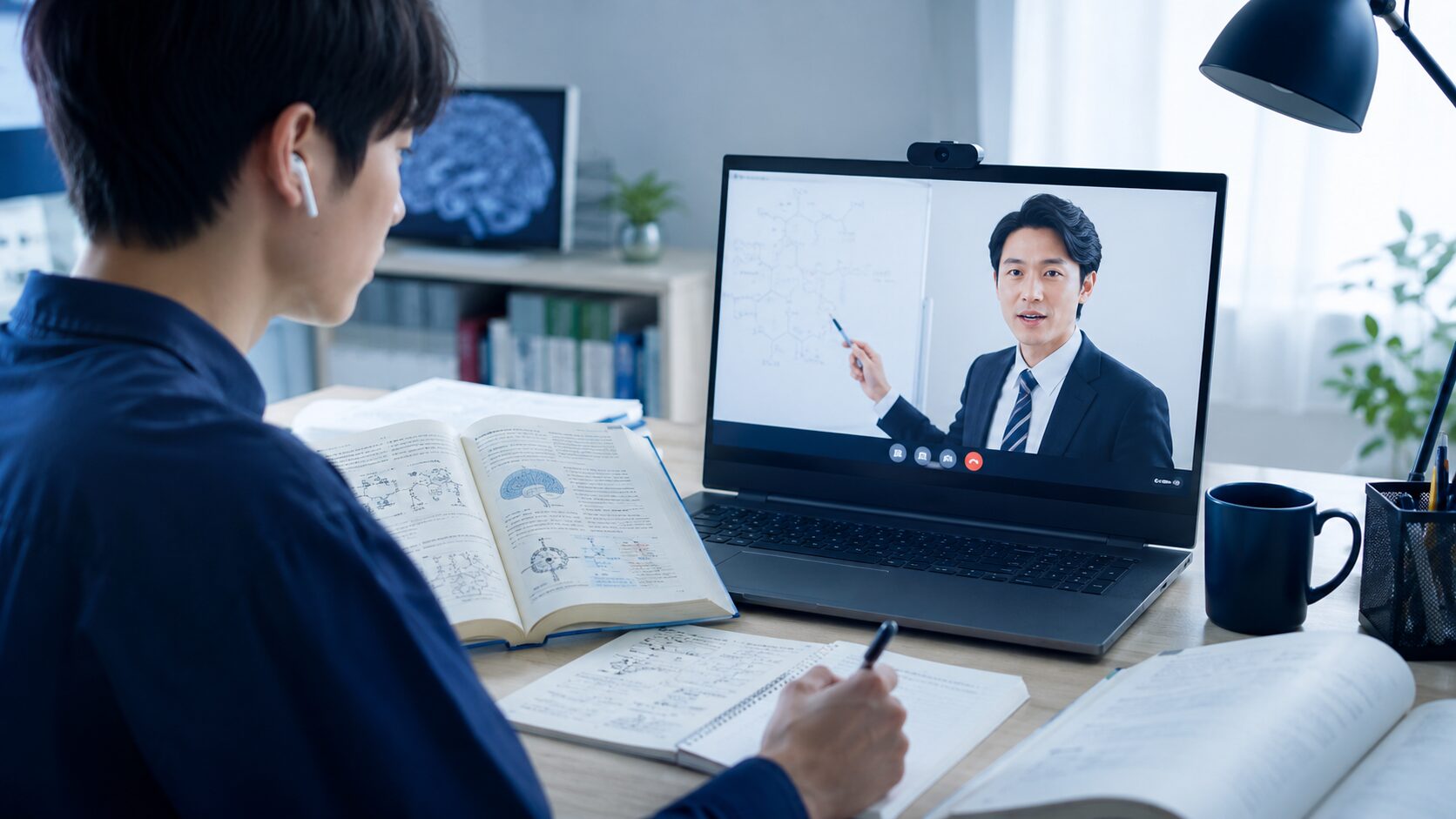 PMDの学習管理システムと面談のイメージ